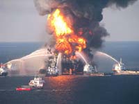 Oil Rig Fire