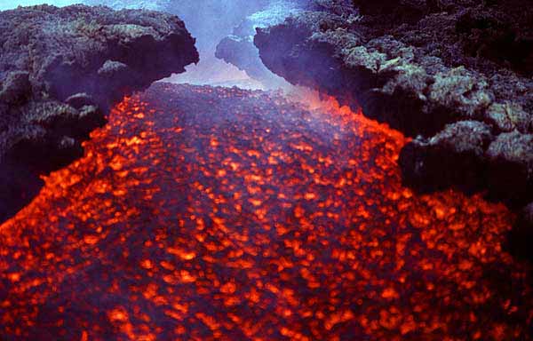 Etna Volcano Lava.