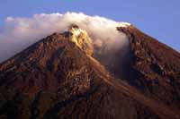 Mount Merapi. Eruption 2010.