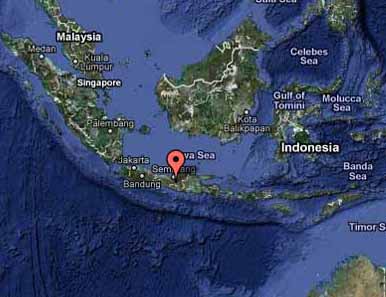 Merapi Volcano Google Map