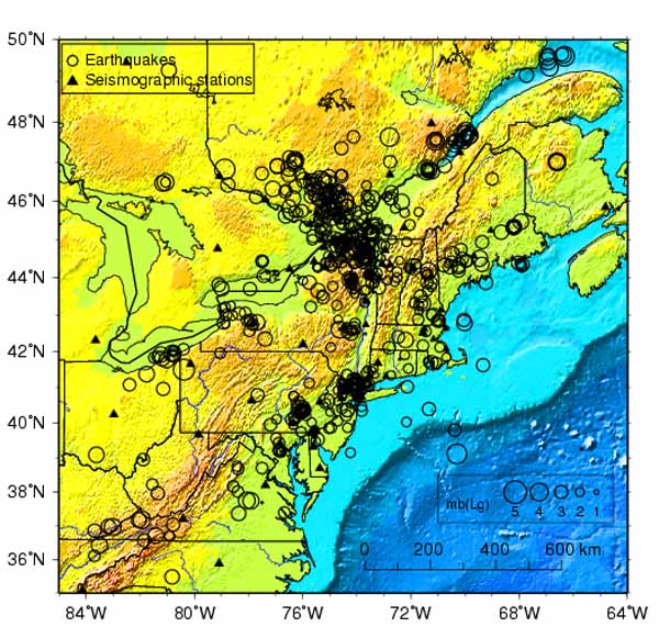 Seismicity of New York. (1990 – 2003).